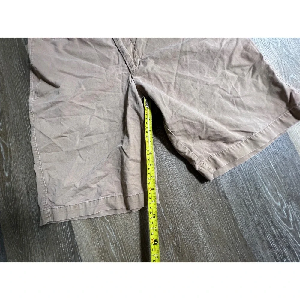 Banana Republic Chino‎ Shorts Mens 35 Tan Khaki Flat Front Cotton Twill Casual